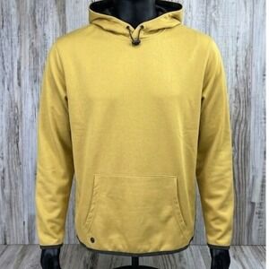 Stormtech Performance Mens XL Yellow Hooded Pullover PFH01 Athletic Hoodie